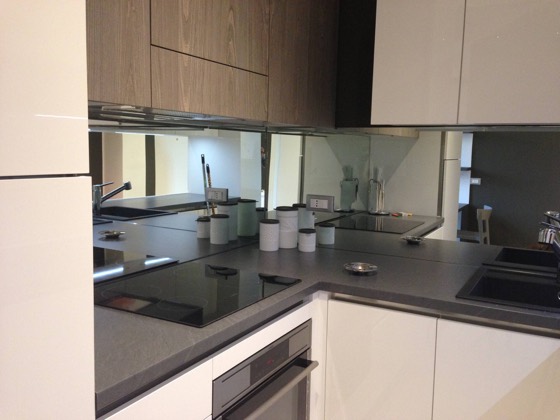 Kitchen, full view — San Siro House apartment, Milan